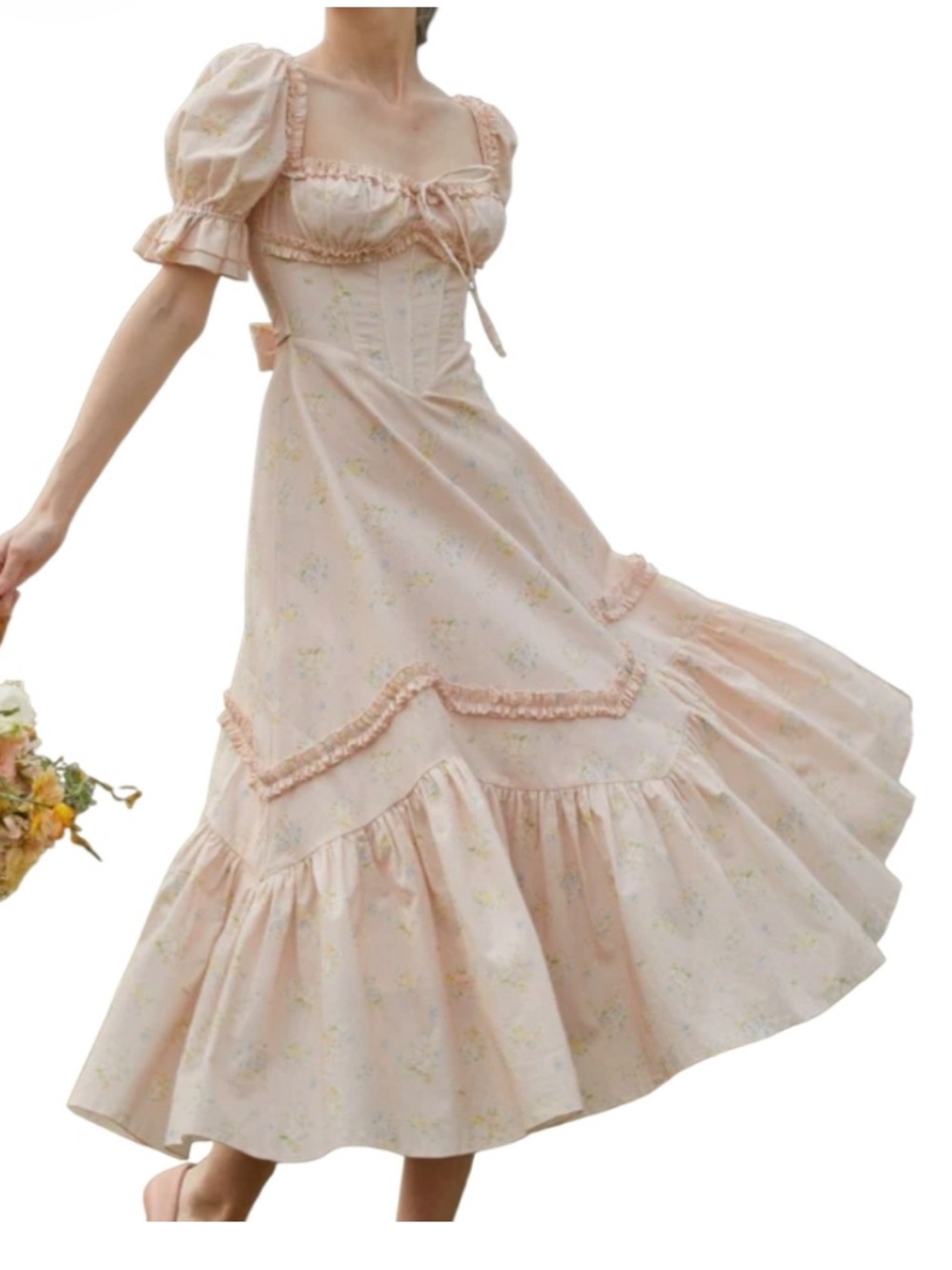 Lacemade the Fairy of Pink Pedals cottagecore dress
